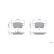 Brake pad set, disc brake BP2889 Bosch