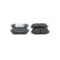 Brake pad set, disc brake BP2890 Bosch