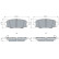 Brake pad set, disc brake BP2894 Bosch