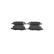 Brake pad set, disc brake BP2895 Bosch