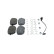 Brake pad set, disc brake BP2896 Bosch, Thumbnail 2