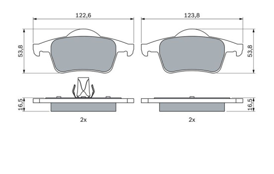 Brake Pad Set, disc brake BP290 Bosch, Image 5