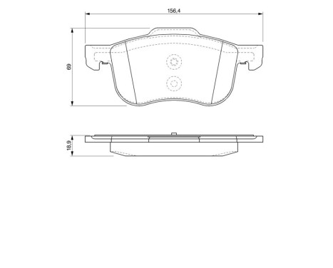 Brake Pad Set, disc brake BP291 Bosch, Image 8