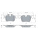Brake pad set, disc brake BP2915 Bosch