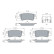Brake pad set, disc brake BP2934 Bosch
