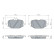 Brake pad set, disc brake BP2948 Bosch