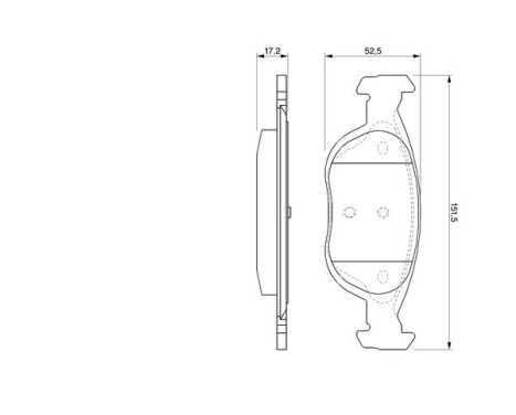 Brake Pad Set, disc brake BP295 Bosch, Image 7