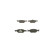 Brake Pad Set, disc brake BP295 Bosch, Thumbnail 4