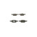 Brake Pad Set, disc brake BP295 Bosch, Thumbnail 6