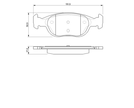 Brake Pad Set, disc brake BP295 Bosch, Image 8