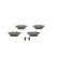 Brake Pad Set, disc brake BP296 Bosch, Thumbnail 6