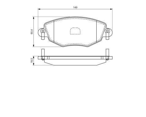 Brake Pad Set, disc brake BP297 Bosch, Image 6
