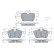 Brake pad set, disc brake BP2975 Bosch