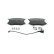 Brake pad set, disc brake BP2979 Bosch