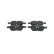 Brake pad set, disc brake BP2987 Bosch