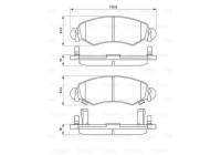 Brake Pad Set, disc brake BP299 Bosch