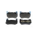 Brake pad set, disc brake BP2990 Bosch