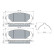 Brake pad set, disc brake BP3008 Bosch