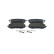 Brake pad set, disc brake BP3012 Bosch