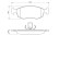Brake Pad Set, disc brake BP303 Bosch, Thumbnail 8