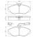 Brake Pad Set, disc brake BP304 Bosch, Thumbnail 6