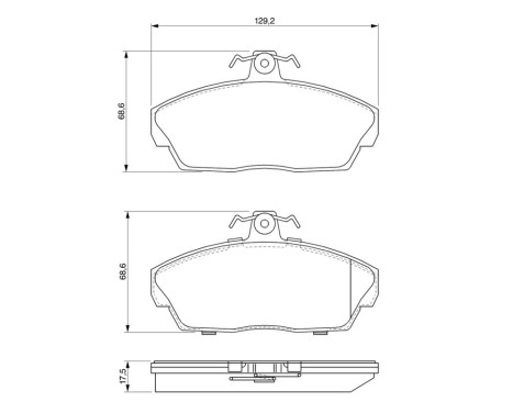 Brake Pad Set, disc brake BP313 Bosch, Image 8