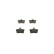 Brake Pad Set, disc brake BP315 Bosch, Thumbnail 4