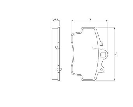 Brake Pad Set, disc brake BP317 Bosch, Image 7
