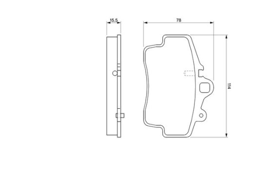 Brake Pad Set, disc brake BP317 Bosch, Image 7