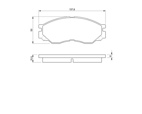 Brake Pad Set, disc brake BP319 Bosch, Image 6