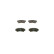 Brake Pad Set, disc brake BP321 Bosch, Thumbnail 6
