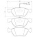 Brake Pad Set, disc brake BP324 Bosch, Thumbnail 8