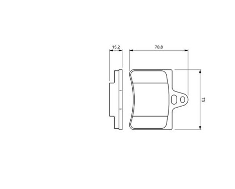 Brake Pad Set, disc brake BP326 Bosch, Image 3
