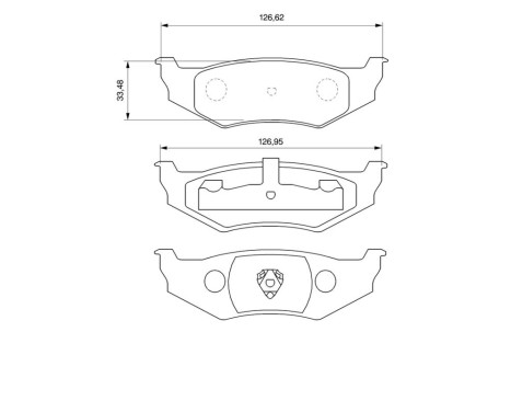 Brake Pad Set, disc brake BP331 Bosch, Image 8