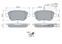 Brake Pad Set, disc brake BP339 Bosch