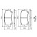 Brake Pad Set, disc brake BP349 Bosch, Thumbnail 2