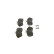 Brake Pad Set, disc brake BP354 Bosch, Thumbnail 4