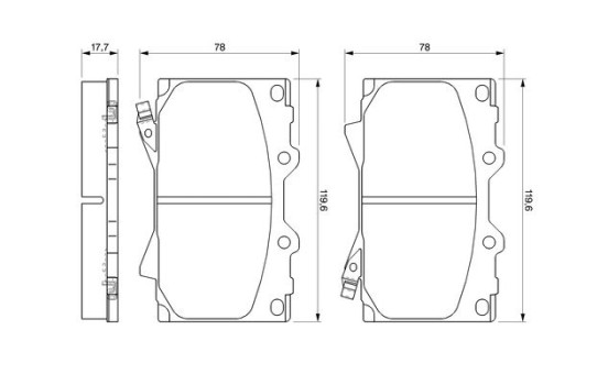 Brake Pad Set, disc brake BP357 Bosch