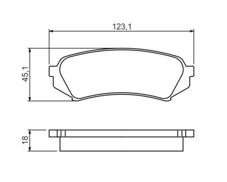 Brake Pad Set, disc brake BP358 Bosch, Image 5