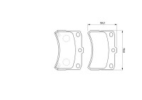 Brake Pad Set, disc brake BP360 Bosch