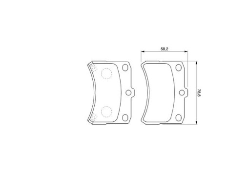 Brake Pad Set, disc brake BP360 Bosch