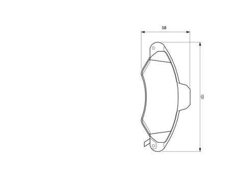 Brake Pad Set, disc brake BP361 Bosch, Image 5