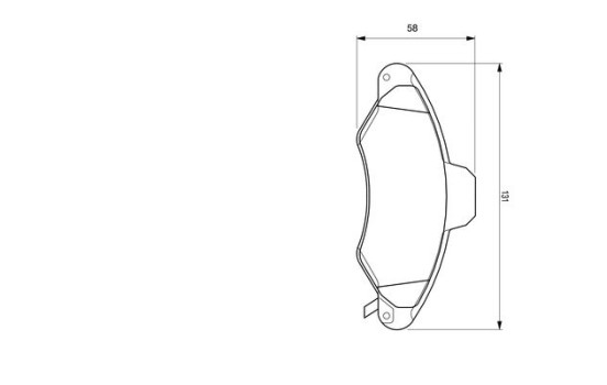 Brake Pad Set, disc brake BP361 Bosch, Image 5