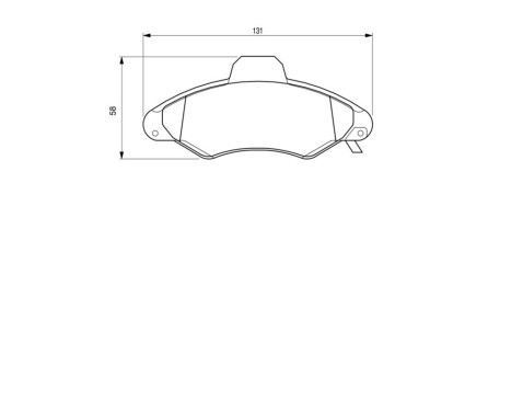 Brake Pad Set, disc brake BP361 Bosch, Image 6