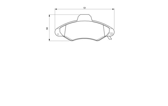 Brake Pad Set, disc brake BP361 Bosch, Image 6