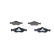 Brake Pad Set, disc brake BP362 Bosch, Thumbnail 2