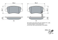 Brake Pad Set, disc brake BP363 Bosch
