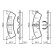 Brake Pad Set, disc brake BP371 Bosch, Thumbnail 6