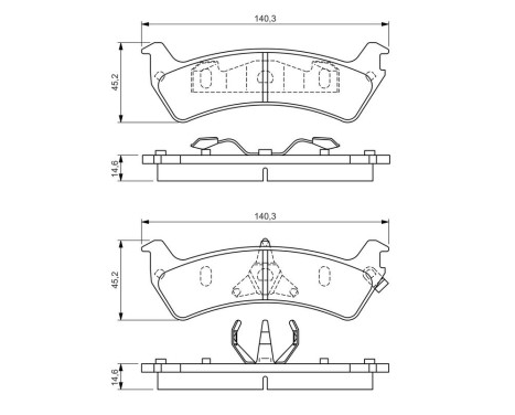 Brake Pad Set, disc brake BP371 Bosch, Image 7