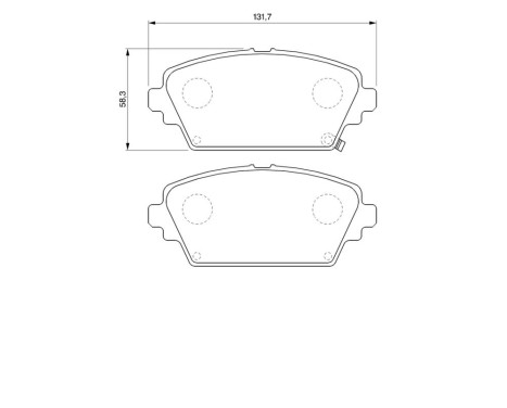 Brake Pad Set, disc brake BP379 Bosch, Image 6